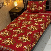 4 Pieces Crystal Cotton Single Pair Bedsheet  SB 532